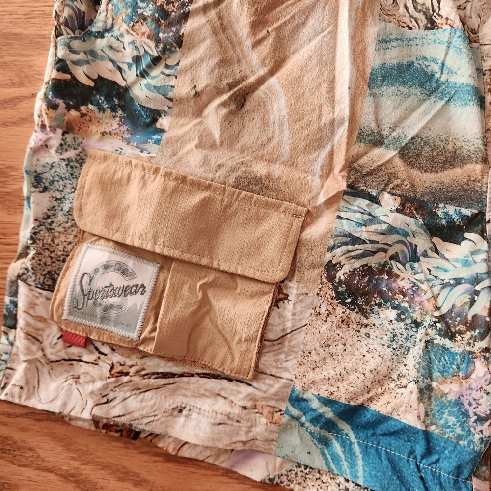 Euc Columbia Multicolor Patterned Cargo Shorts - image 2